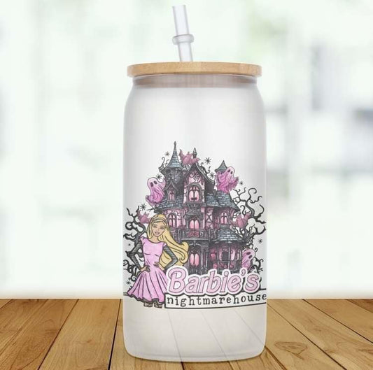 Barbie's Nightmare House Glass Can