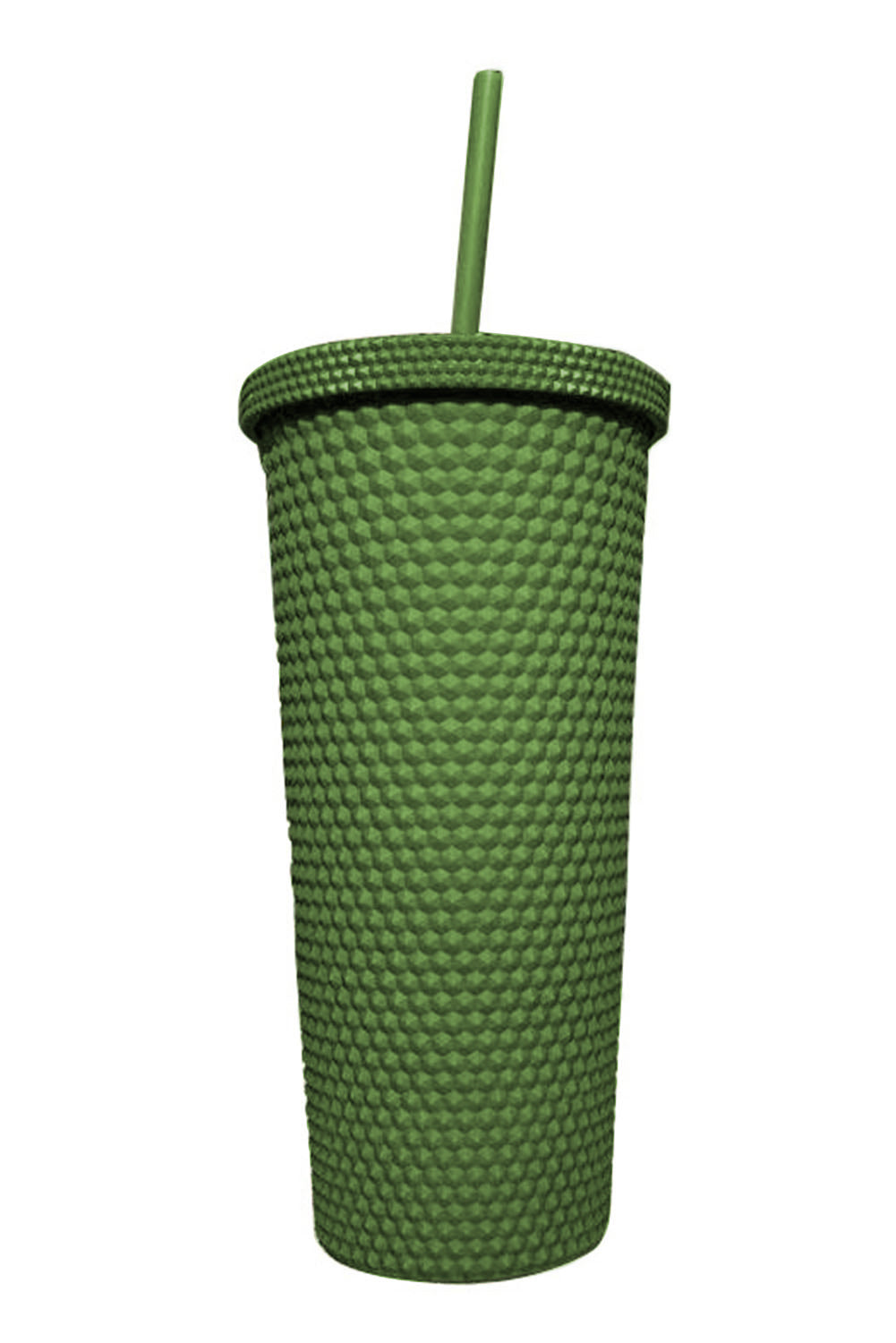 Reusable Matte Diamond Tumbler Cup 24oz