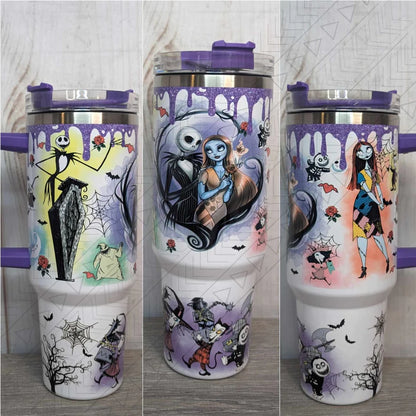 Nightmare Before Christmas Colorful Tumbler | 40oz Tumbler