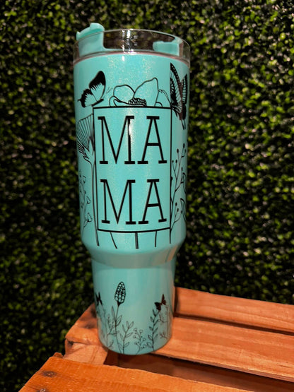 40oz MAMA Floral Tumbler