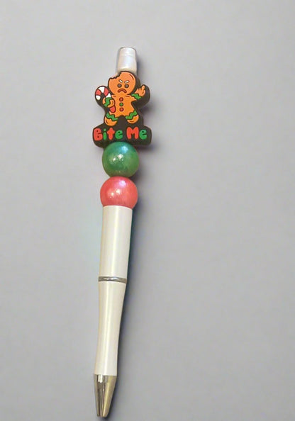 Bite Me Beaded Pen