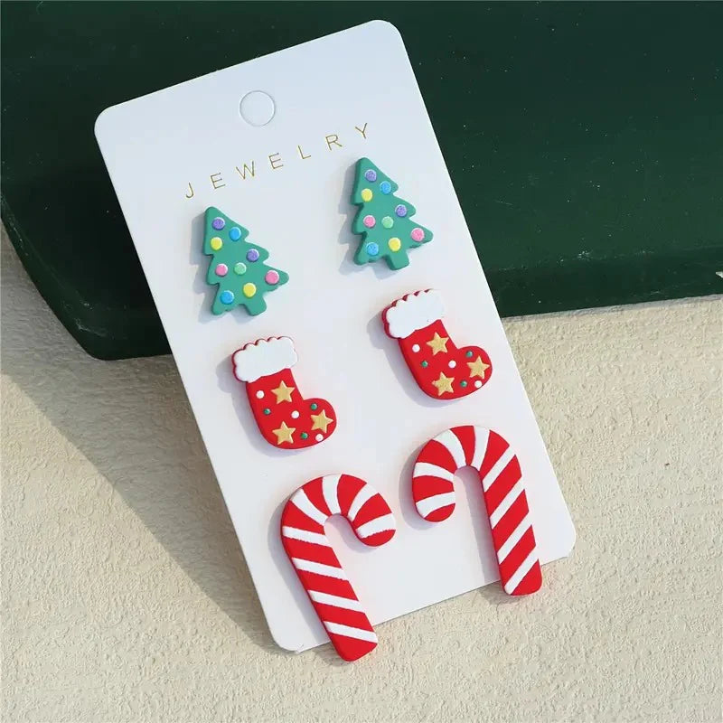 Classic Christmas Earring Set