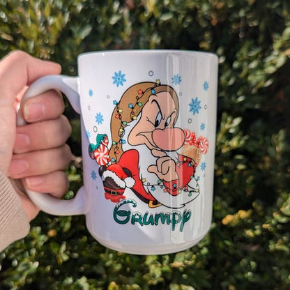 Snow White Christmas Dwarfs Personalized Mug