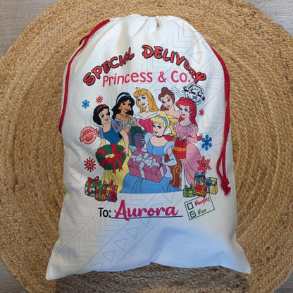 Bolsa de Papá Noel de Princesas Disney