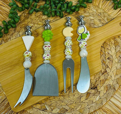 CharmServe Beaded Charcuterie Utensil Set