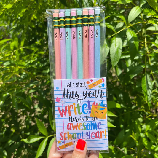 Build Your Own Pastel Personalized Pencils