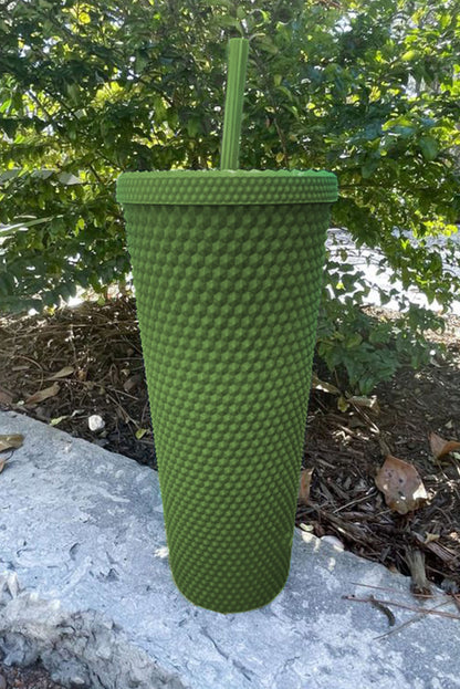 Reusable Matte Diamond Tumbler Cup 24oz