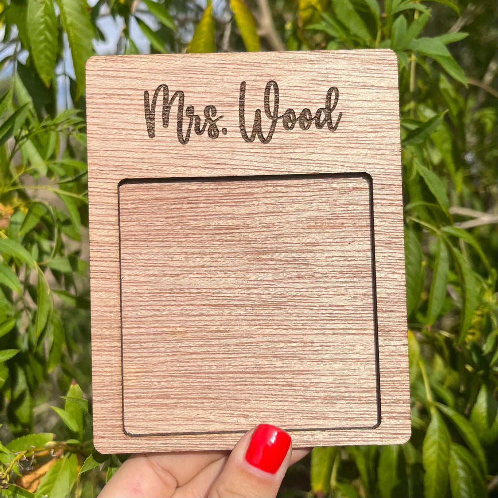 Personalized Sticky Note Holder