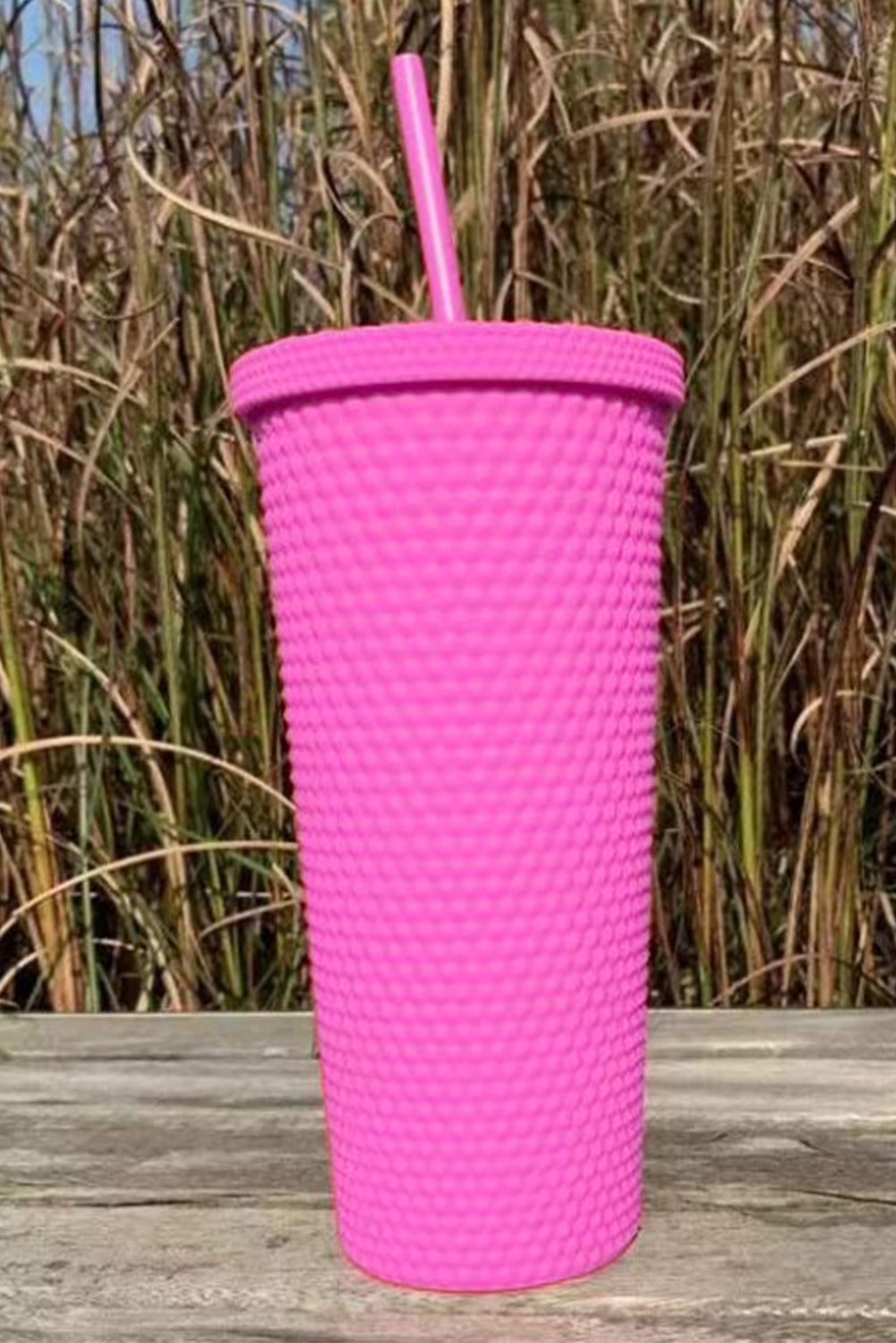 Reusable Matte Diamond Tumbler Cup 24oz