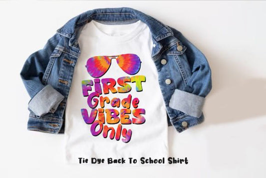 Tie Dye retour à l’école T-shirt pour enfants