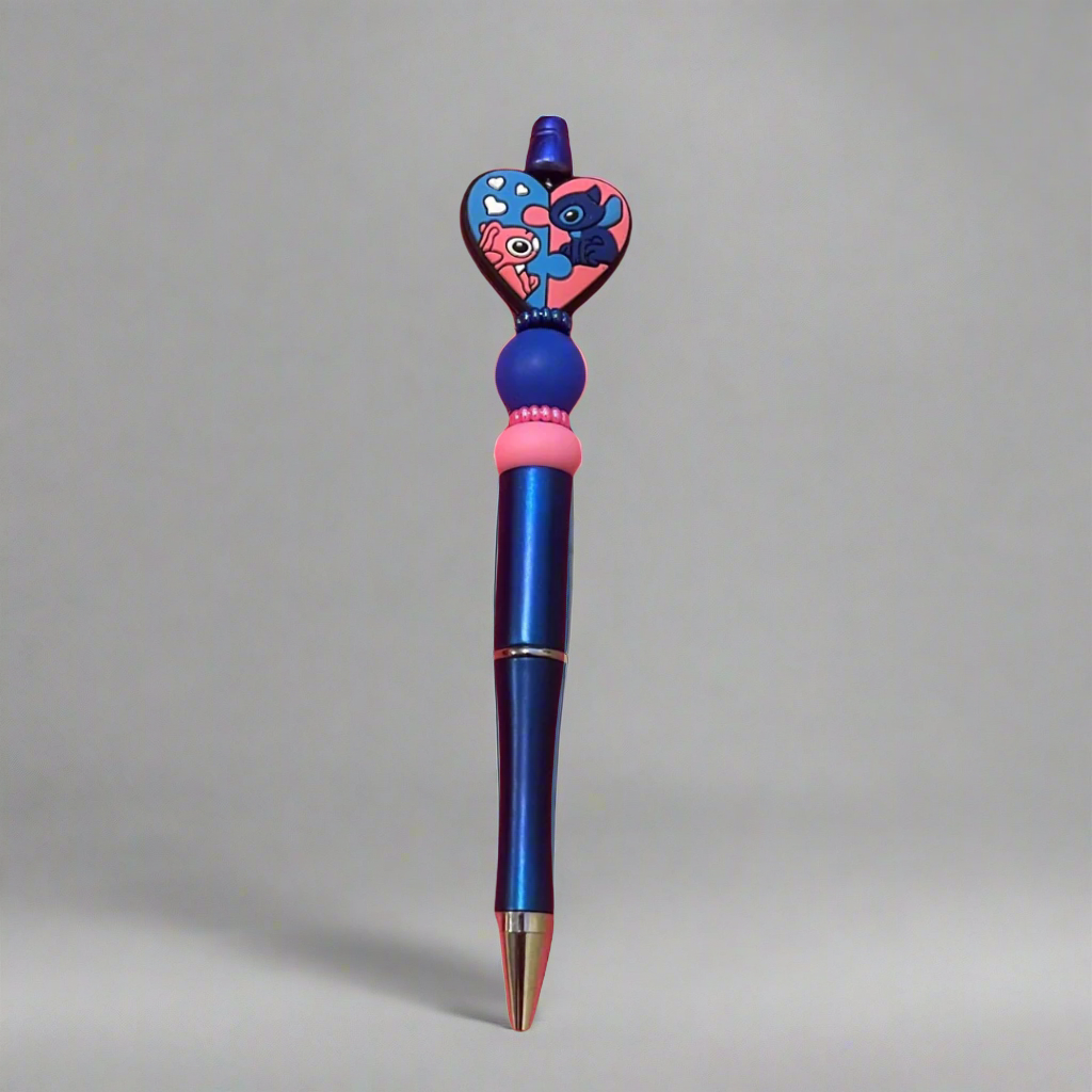 Angel & Stitch Beaded Pen - Cute Beaded Pen