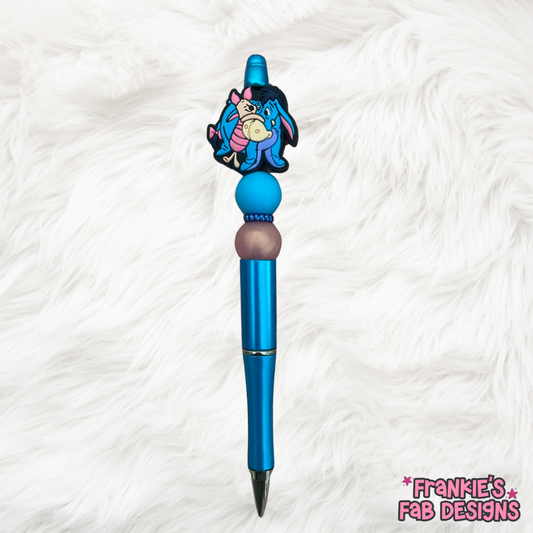 Piglet & Eeyore Beaded Pen