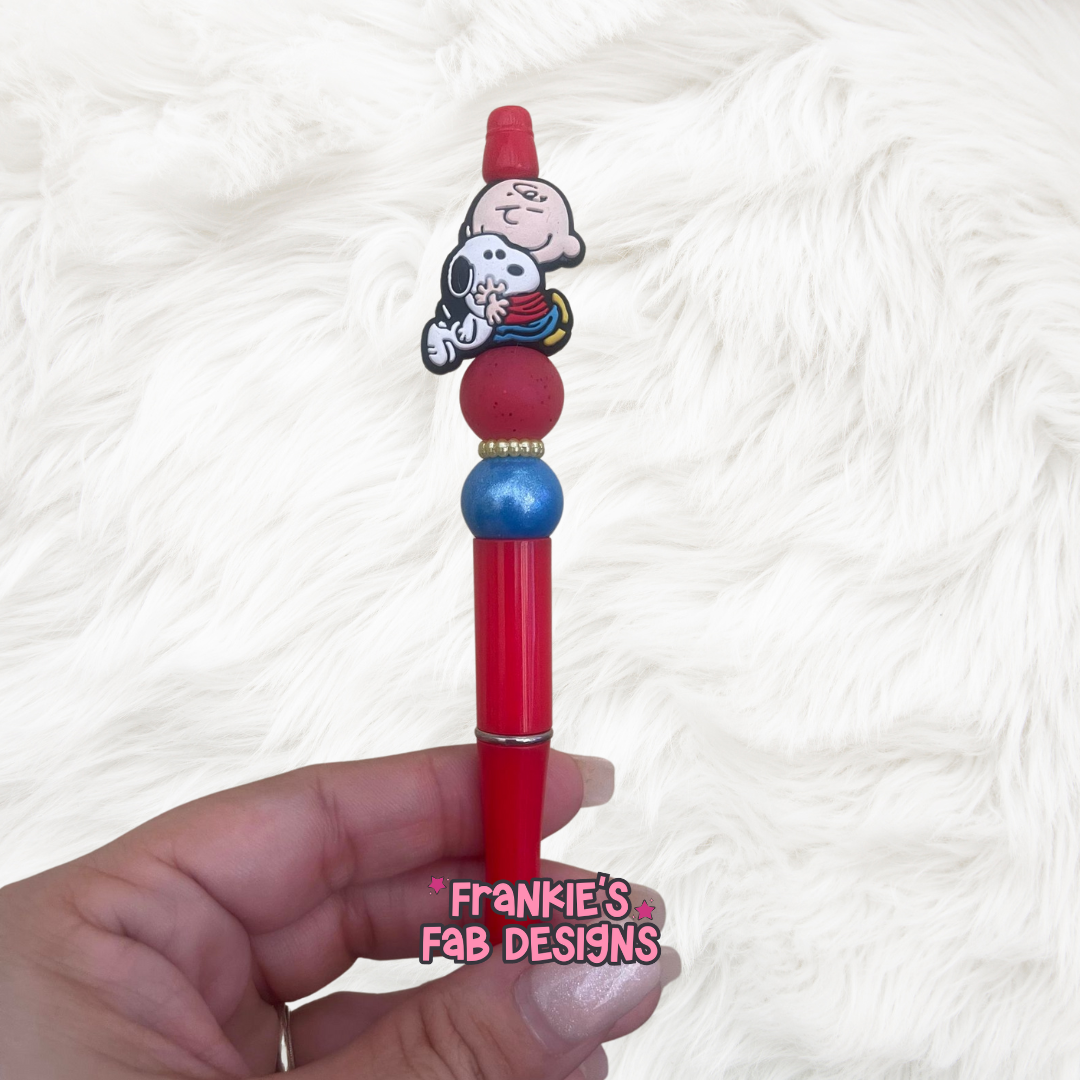 Charlie Brown Beaded Pen