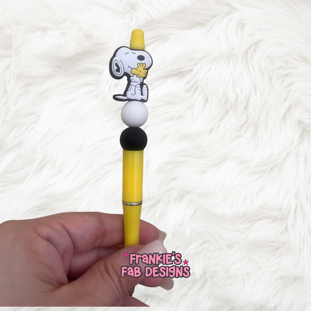 Snoopy & Woodstock Beaded Pen