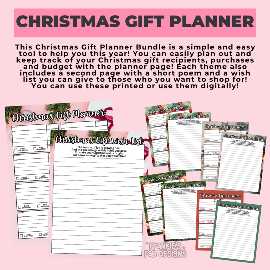 Christmas Gift Planner