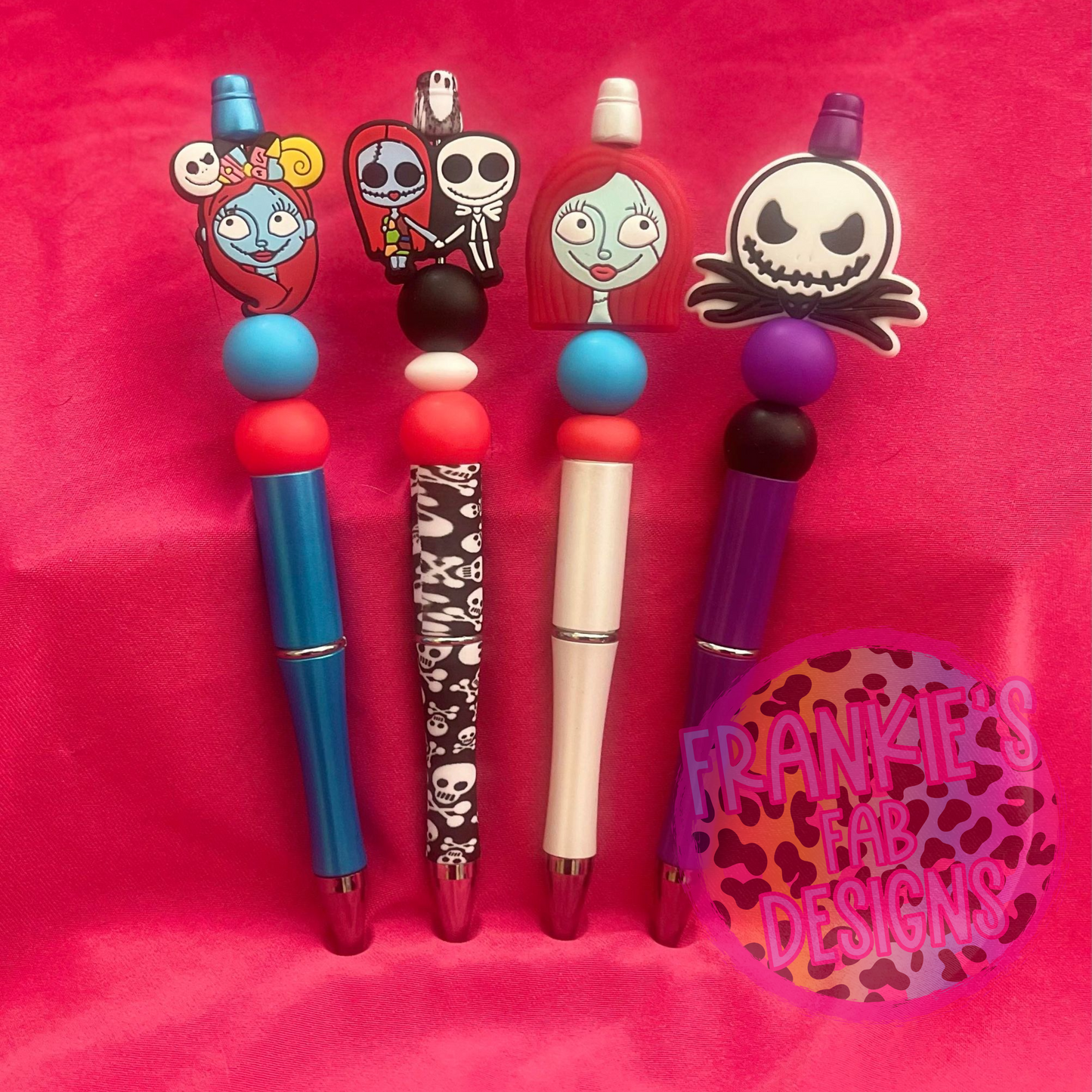 Nightmare Before Christmas Bead Silicone Beaded Pens