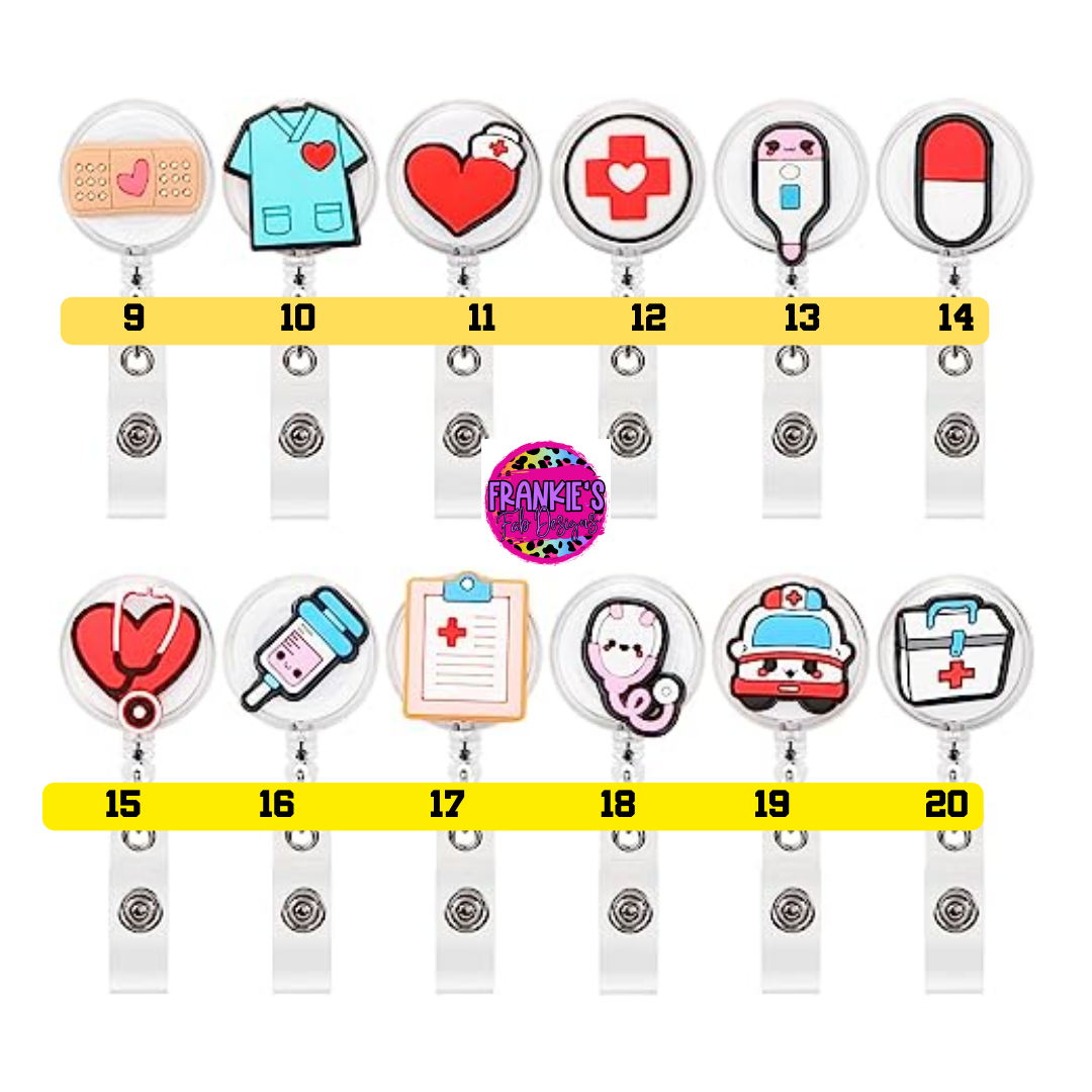 Design Your Own Beaded Badge Reel- Medical Staff