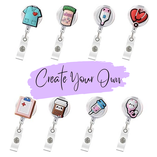 Design Your Own Beaded Badge Reel- Medical Staff