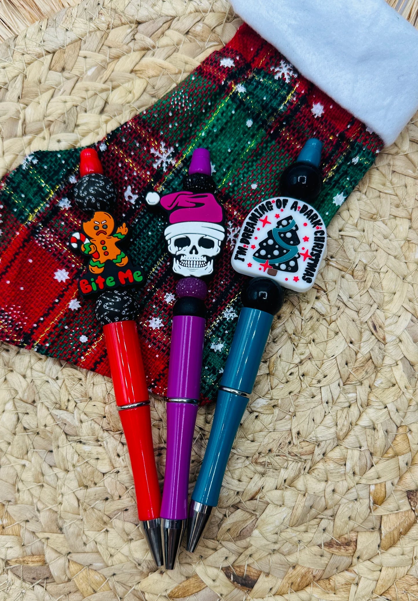 On the Naughty List Beaded Pens