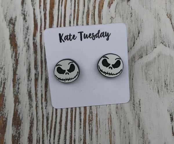 Nightmare Before Christmas Acrylic Stud Earrings