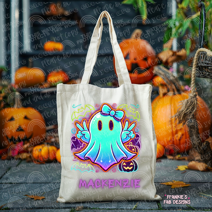 Tote personalizado Boo Halloween