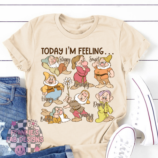 Disney Seven Dwarfs I am Feeling . .   T-Shirt