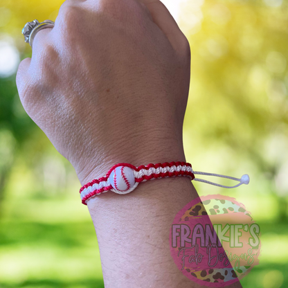 Bracelet à breloques de baseball