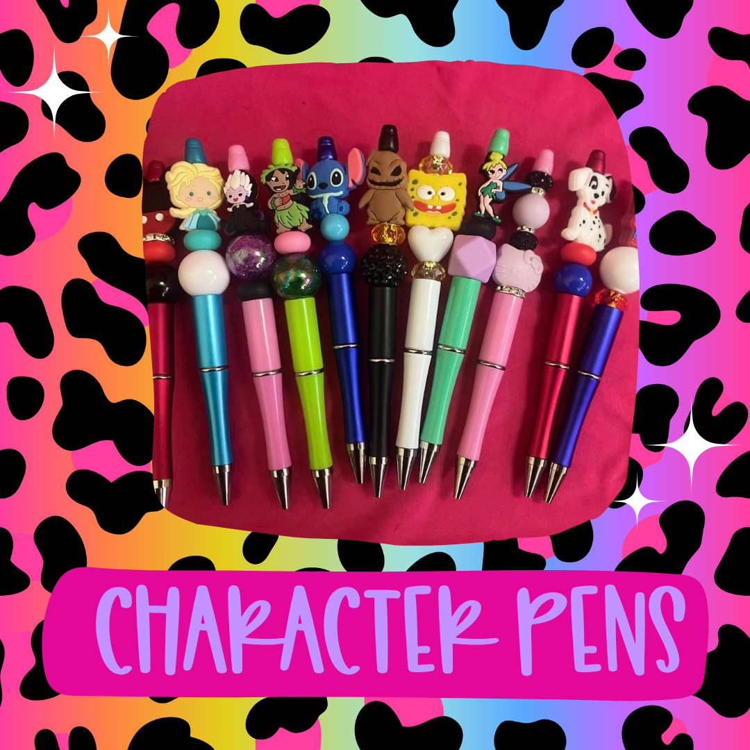 Cartoon Character Beaded Pen - Unique stationery item