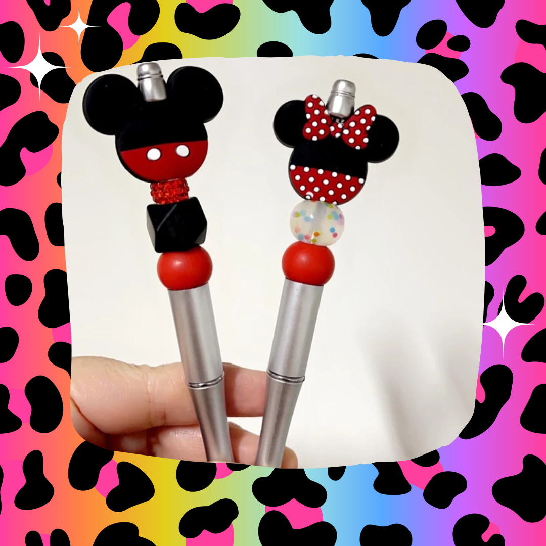 Pretty Silicone Beaded Pens With Silicone Focal Bead – Frankie's