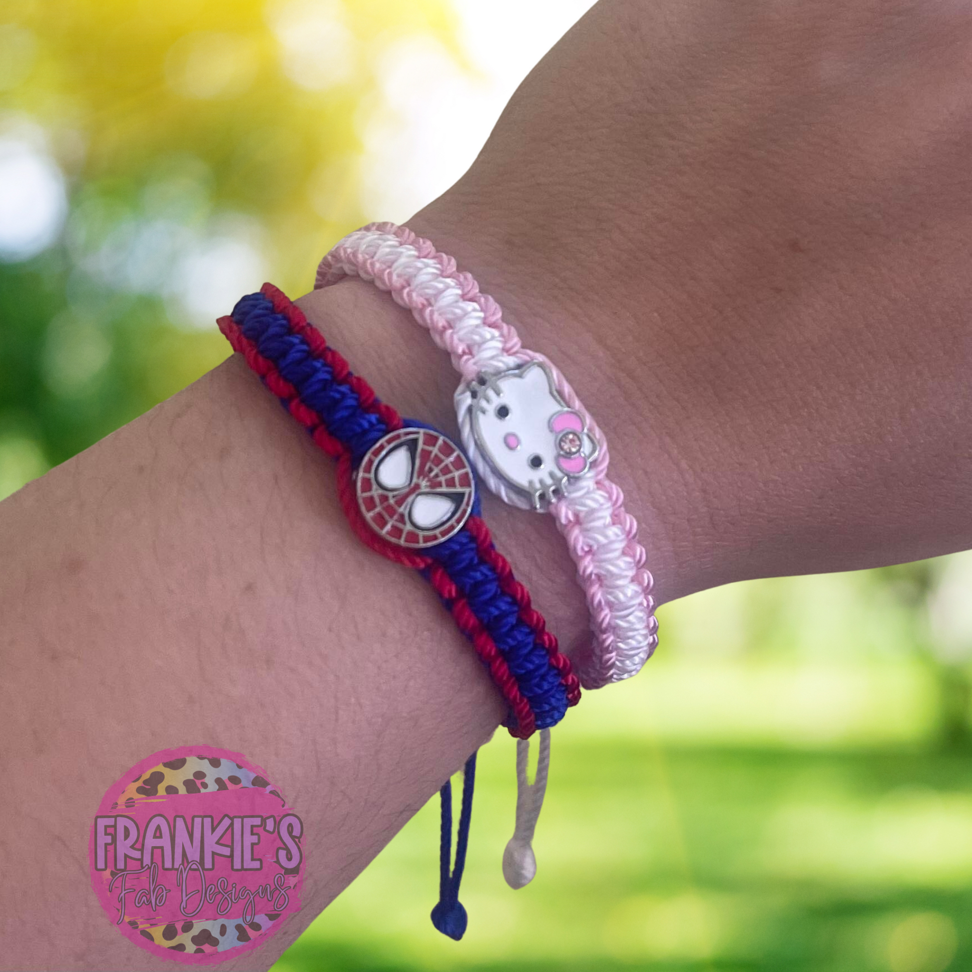 spider man and hello kitty bracelets out of thread｜TikTok Search
