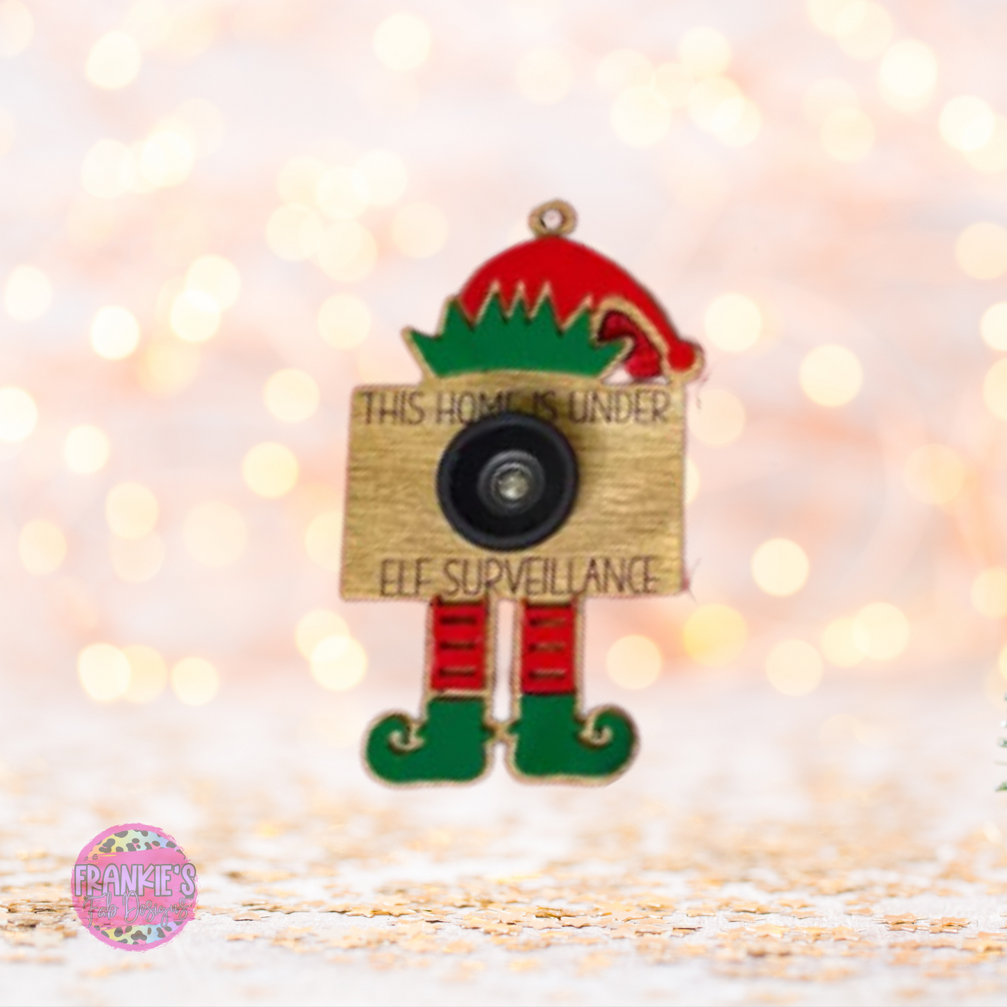 Elf Surveillance Camera Ornament