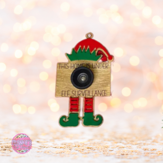 Elf Surveillance Camera Ornament