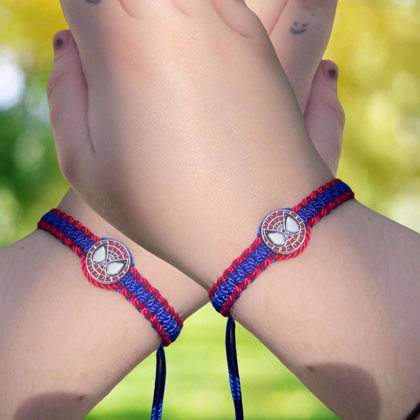 Spiderman Braided Friendship Bracelets For Couples Bracelets Frankie's Fab Designs