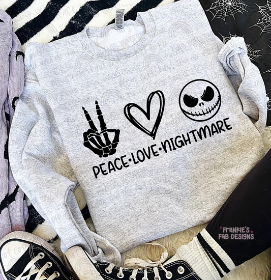 Peace Love Nightmare Sweatshirt