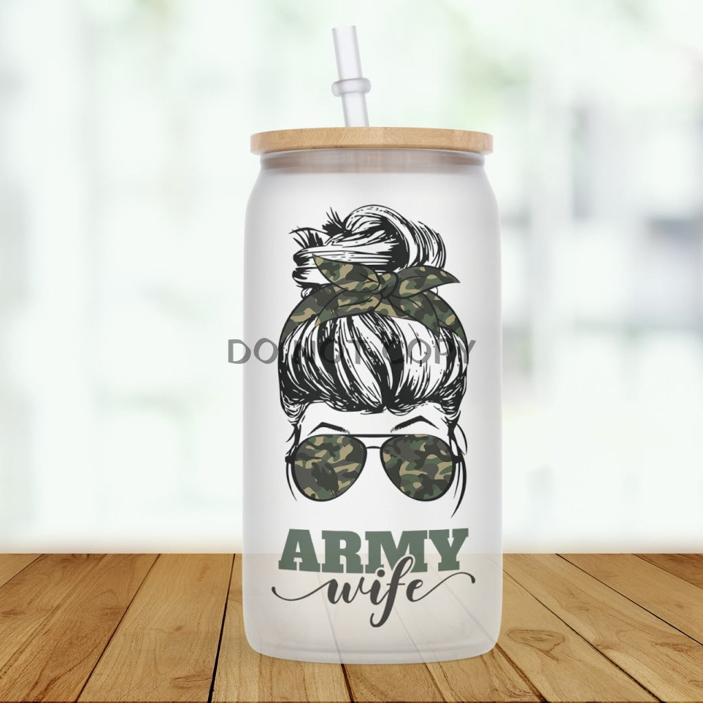 Army Wife Glass Can