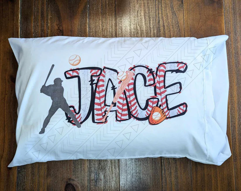 Baseball (stitch) Personalized Pillowcase