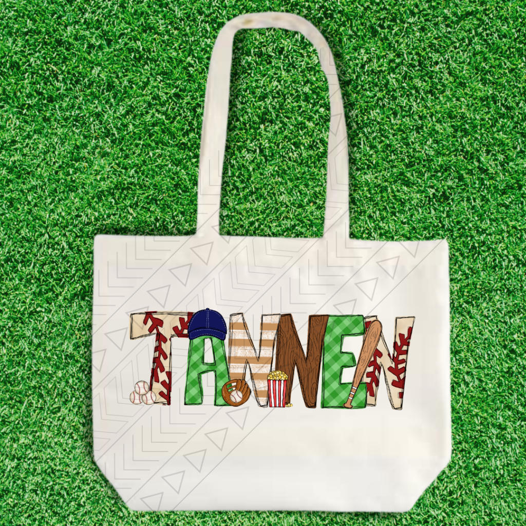 Baseball/softball Name Tote Tote