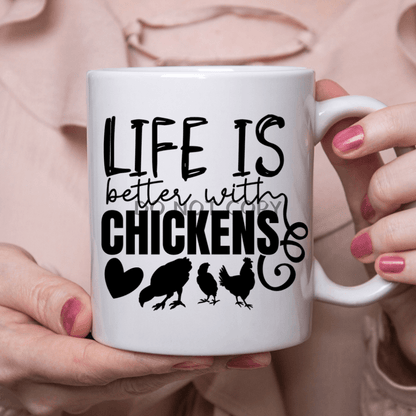 Better With Chickens Ceramic Mug 11Oz Mug