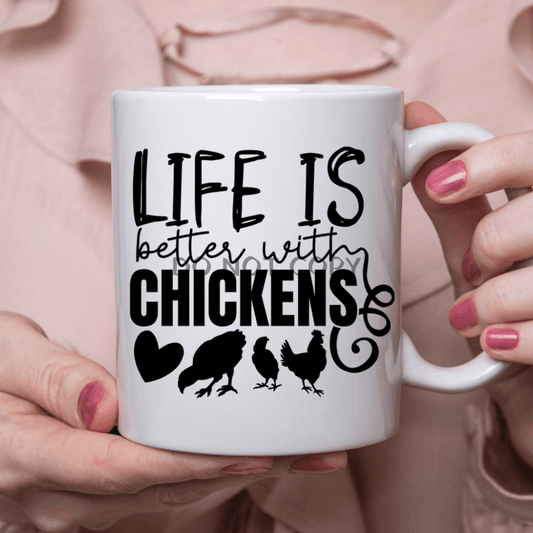 Better With Chickens Ceramic Mug 11Oz Mug