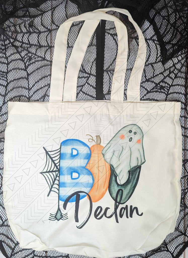 Boo Halloween Personalized Tote