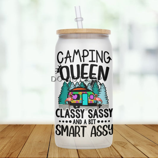 Camping Queen Glass Can