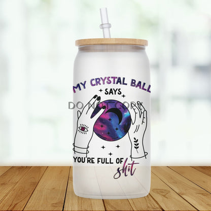 Crystal Ball Glass Can