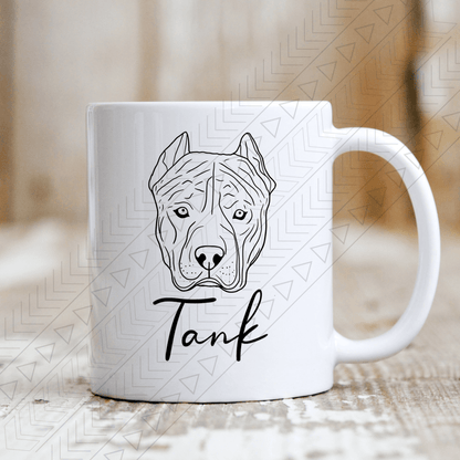 Custom Dog Breed (1 Dog) Ceramic Mug 11Oz / Name Mug