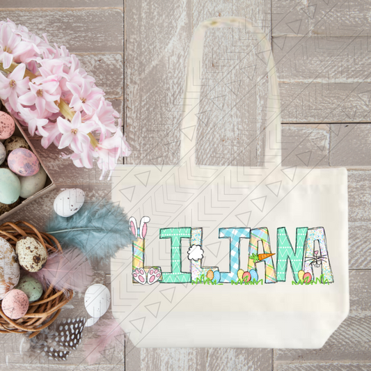 Easter Name Tote Tote