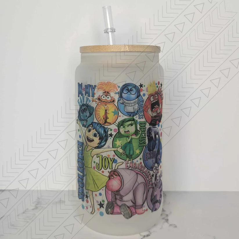 Inside Out 2 Emotions Glass Can