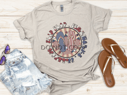 Flip Flop Fireworks Freedom Shirts & Tops