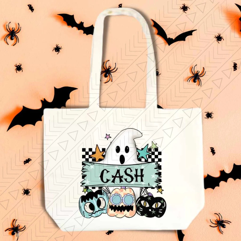 Ghost Halloween Personalized Tote