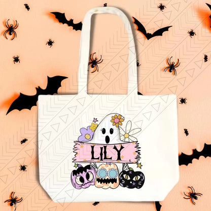 Ghost Halloween Personalized Tote