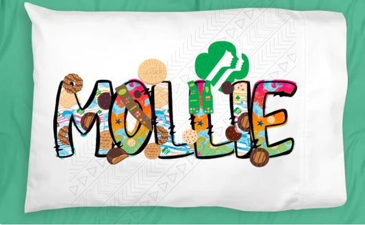Girl Scout Personalized Pillowcase