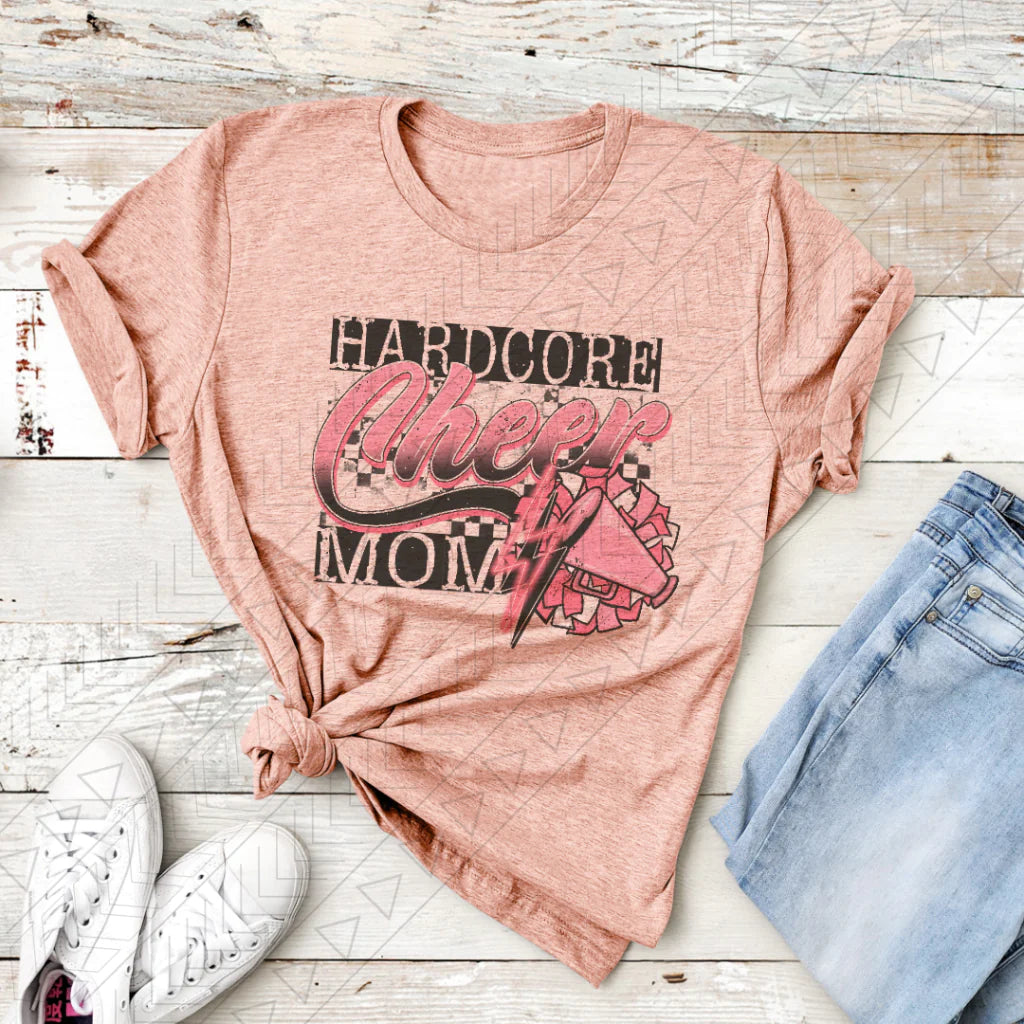 Hardcore Cheer Mom t-shirt